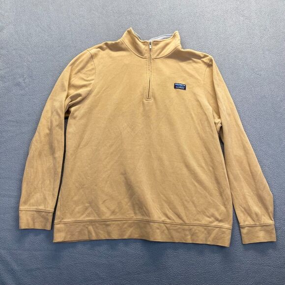 L.L. Bean Men’s 1/4 Zip Pullover Casual Sweater Size XL  Tall Cotton,Long Sleeve - Picture 1 of 11